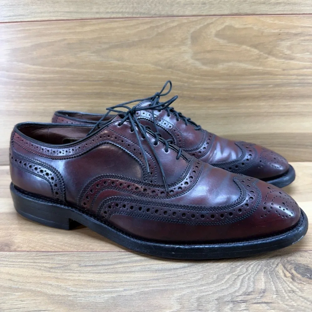 Allen Edmonds Cambridge Shell‎ Cordovan 9 D Wingtip Brogue Formal Business 8685
